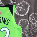 NBA Minnesota Timberwolves V-Neck Green WIGGINS#22 Jersey S-XXL