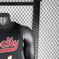 NBA Portland Trail Blazers 2024 Round Neck Black Jersey SIMMONS#1 S-XXL