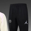 2425 PSG apricot Long-sleeved half-pull training kit Football team kit