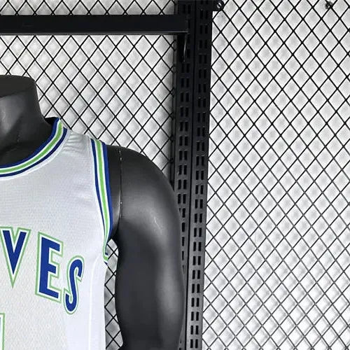 NBA Minnesota Timberwolves Retro Roud White Jersey ANDERSON#1 S-XXL