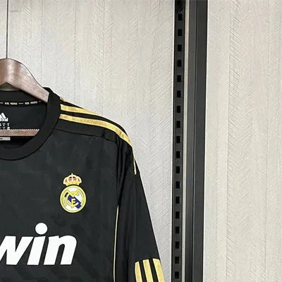 Retro Real Madrid 1112 Away Long Sleeve jersey Long Sleeves Fan Version