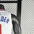 NBA Los Angeles Clippers 2023 V-Neck White Jersey HARDEN#1 S-XXL