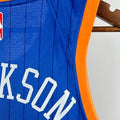 NBA New York Knicks 2024 Round Neck Blue jersey CLARKSON#00 S-XXL