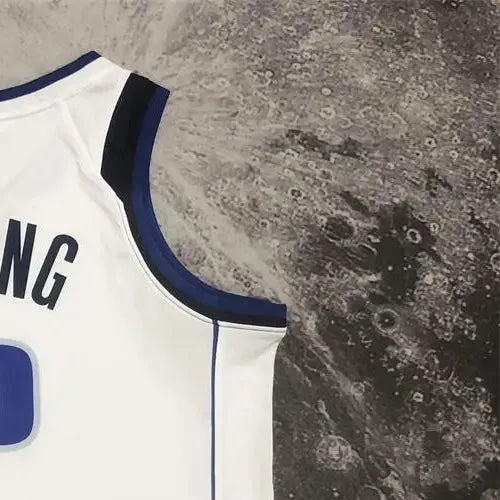 NBA Dallas Mavericks V-Neck White Jersey IRVING#2 S-XXL