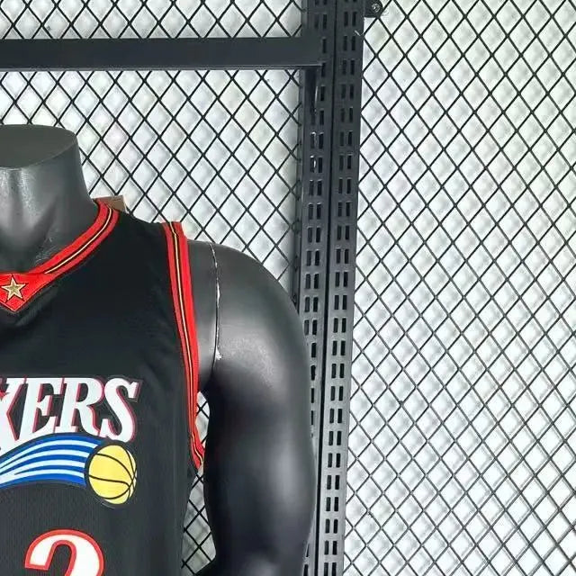 NBA Philadelphia 76ers 2026 Vintage Style Black Jersey IVERSON#3