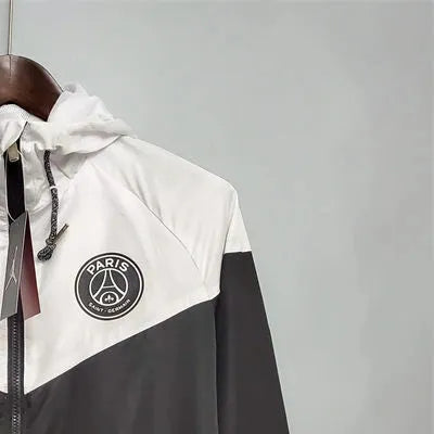 Classic style Windbreaker PSG Black and White Sport Unifom jersey Sport Unifom