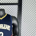 NBA New Orleans Pelicans 2023 V-Neck Dark Blue jersey POOLE#3