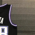 NBA Scaramento Kings Round Neck White 75th Anniversary jersey QUETA#88 S-XXL