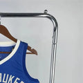 NBA Milwaukee Bucks V-Neck City Edition Blue jersey LILLARD#0 S-XXL