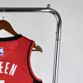 NBA Houston Rockets V-Neck Red Jersey GREEN#4 S-XXL