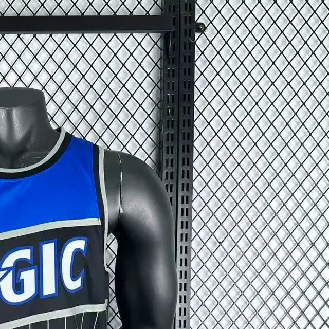 NBA Orlando Magic 202526 Round Neck Jordan Edition Black Jersey WAGNER#22