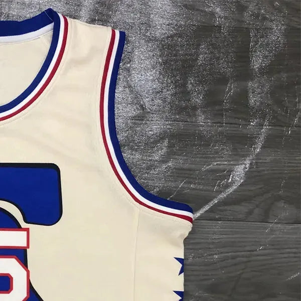 NBA Philadelphia 76ers Round Neck White Jersey SIMMONS#25 S-XXL