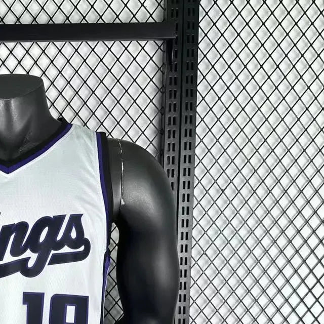 NBA Scaramento Kings 2024 V-Neck White jersey WESTBROOK#18 S-XXL