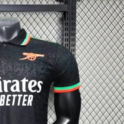 2526 Arsenal training uniform POLO Black jersey Player Version