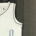 NBA Oklahoma City Thunder V-Neck White 75th Anniversary Jersey WESTBROOK#0 S-XXL