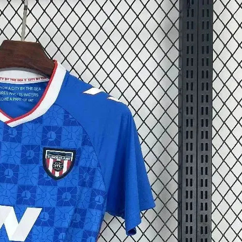 202526 Sunderland Away Blue Jersey – Fan Version (BBCJersey)