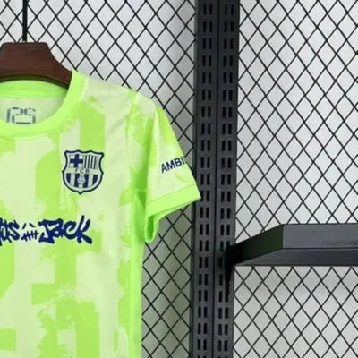 202425 Barcelona Second Away Travis Scott Edition jersey kids Kits size 16-28