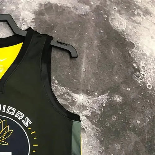NBA Golden State Warriors V-Neck Black City Edition Jersey GREEN#23 S-XXL
