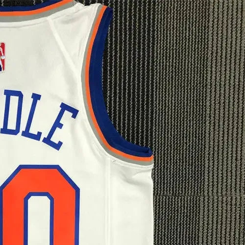 NBA New York Knicks Round Neck White 75th Anniversary jersey RANDLE#30 S-XXL