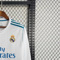 Retro Real Madrid 1718 Long Sleeve Home jersey Fan Version