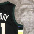NBA Milwaukee Bucks V neck Green jersey HOLIDAY#21 S-XXL