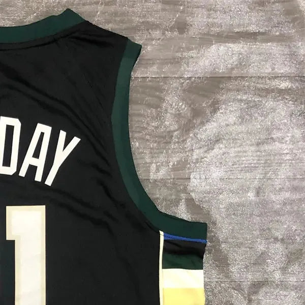 NBA Milwaukee Bucks V neck Green jersey HOLIDAY#21 S-XXL