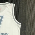 NBA Oklahoma City Thunder V-Neck White 75th Anniversary Jersey ANTHONY#7 S-XXL