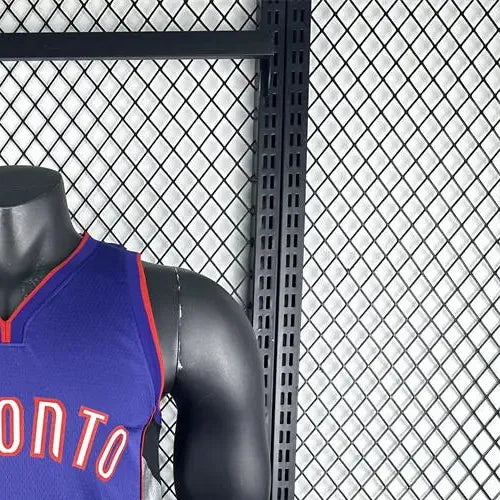 NBA Toronto Raptors 2425 Retro Purple V-Neck Jersey BARNES#4 S-XXL