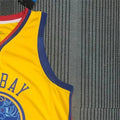NBA Golden State Warriors V-Neck Yellow Jersey DURANT#35 S-XXL