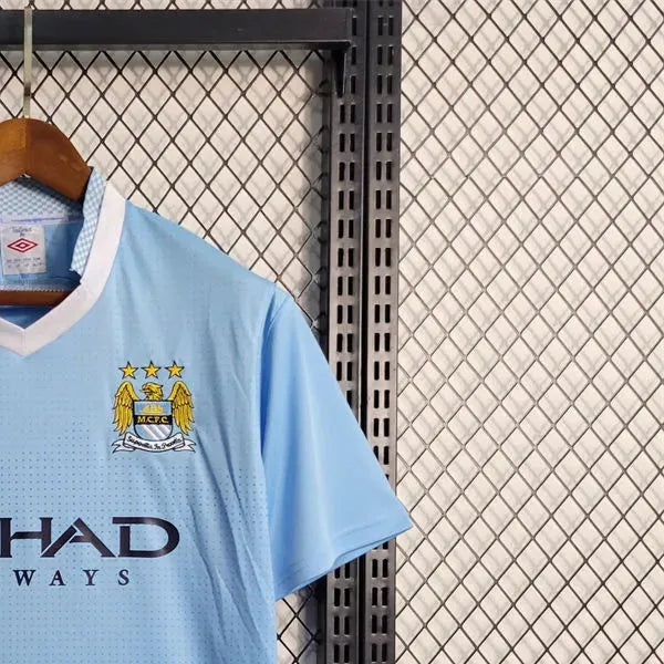 Retro Manchester City 1112 version home jersey Fan Version