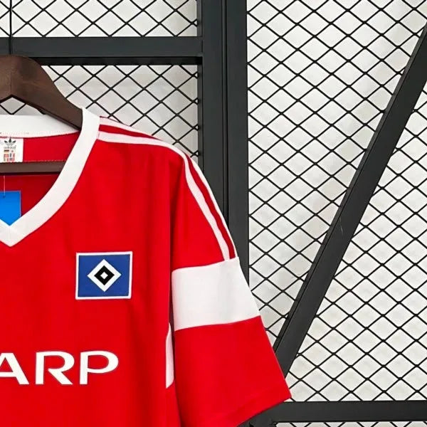Retro Hamburger SV 1988 Away Red jersey Fan Version