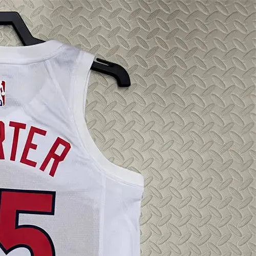 NBA Toronto Raptors V-Neck White Jersey CARTER#15 S-XXL