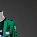 Retro Wolfsburg 199596 Home Jersey Long Sleeve Fan Version