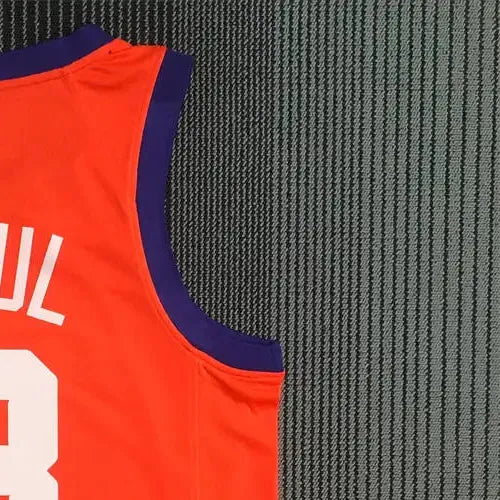 NBA Phoenix Suns V-Neck Orange 75th Anniversary PAUL#3 jersey S-XXL