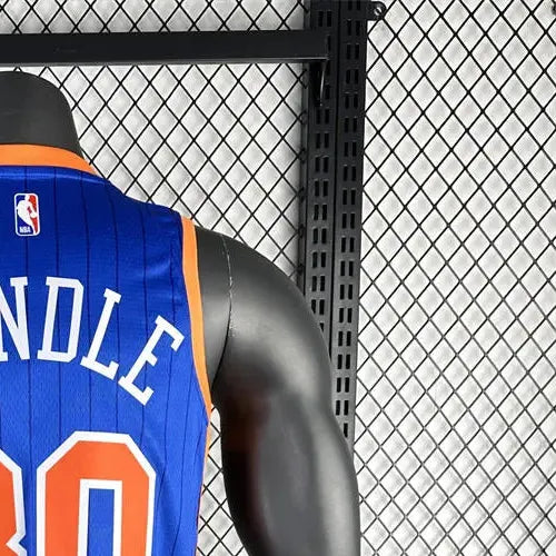 NBA New York Knicks 2024 Round Neck Blue jersey RANDLE#30 S-XXL