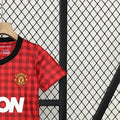 Retro Manchester United 1213 home jersey Kid Kits Size 16-28