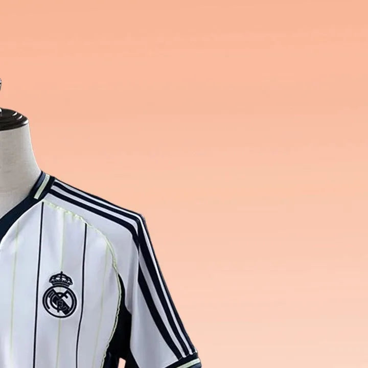 202526 Real Madrid US Pack Full-Button Baseball White jersey Fan version
