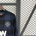 Retro Manchester United 201314 Black Long Sleeves jersey Fan Version