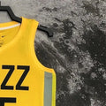 NBA Utah Jazz V-Neck Yellow Jersey MITCHELL#45 S-XXL