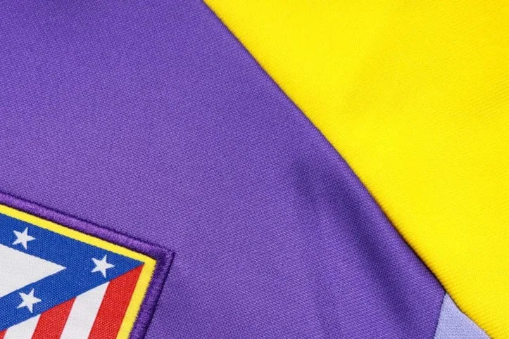 202526 Atletico Madrid Purple Long-sleeved half-pull training kit Football team kit