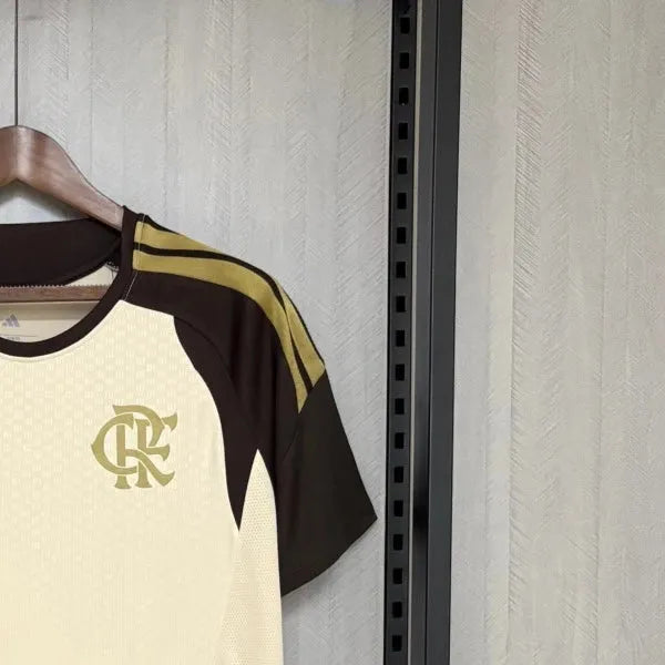 202627 Flamengo Training Beige Jersey Fan version