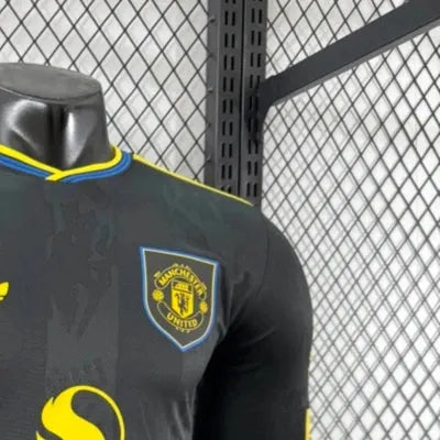 202526 Manchester United Second Away Long Sleeve Jersey Player Version