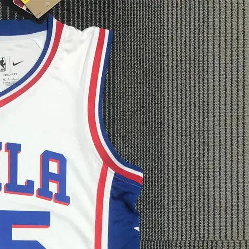 NBA Philadelphia 76ers Round Neck Black 75th Anniversary Jersey SIMMONS#25 S-XXL