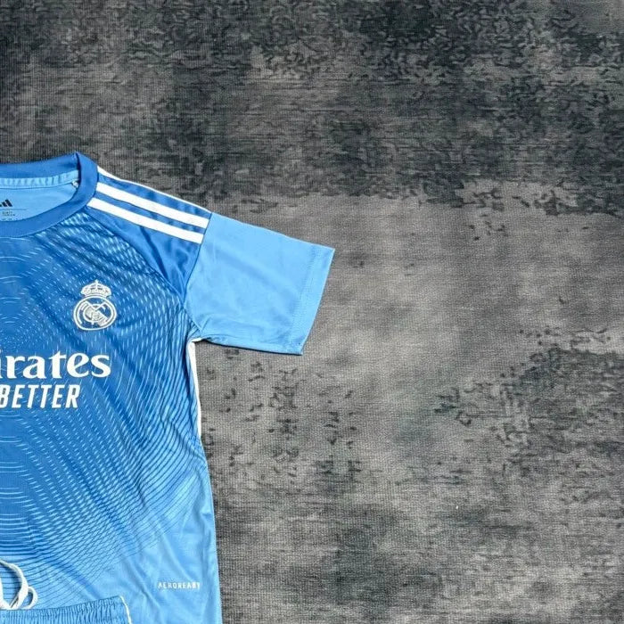 2526 Real Madrid Blue Goalkeeper kids Kits