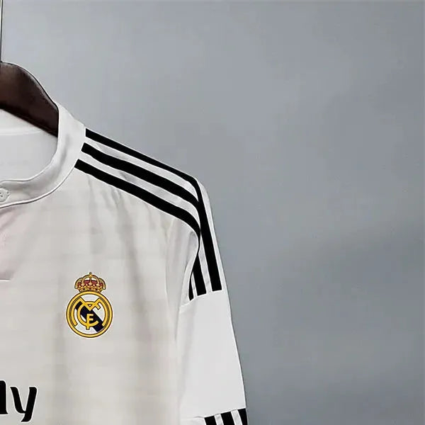 Retro Real Madrid 1415 Long Sleeve home jersey Fan Version