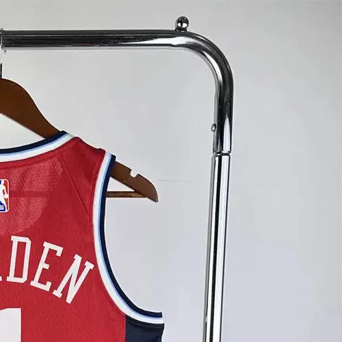 NBA Los Angeles Clippers 2425 Round Neck JORDAN Edition Red Jersey HARDEN#1 S-XXL