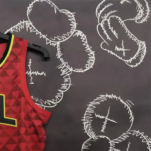 NBA Altanta Hawks V-Neck Red Jersey YOUNG#11 S-XXL