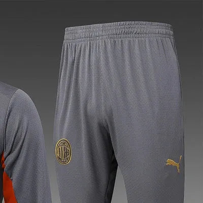 202425 AC Milan Grey Jacket Training Suit Set Football Team Shirt Sports Fashion