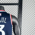 NBA Los Angeles Clippers 2425 Round Neck dark blue Jersey PAUL#3 S-XXL
