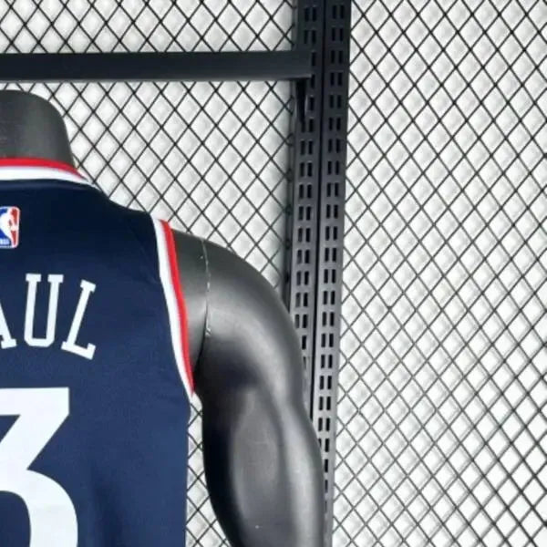 NBA Los Angeles Clippers 2425 Round Neck dark blue Jersey PAUL#3 S-XXL